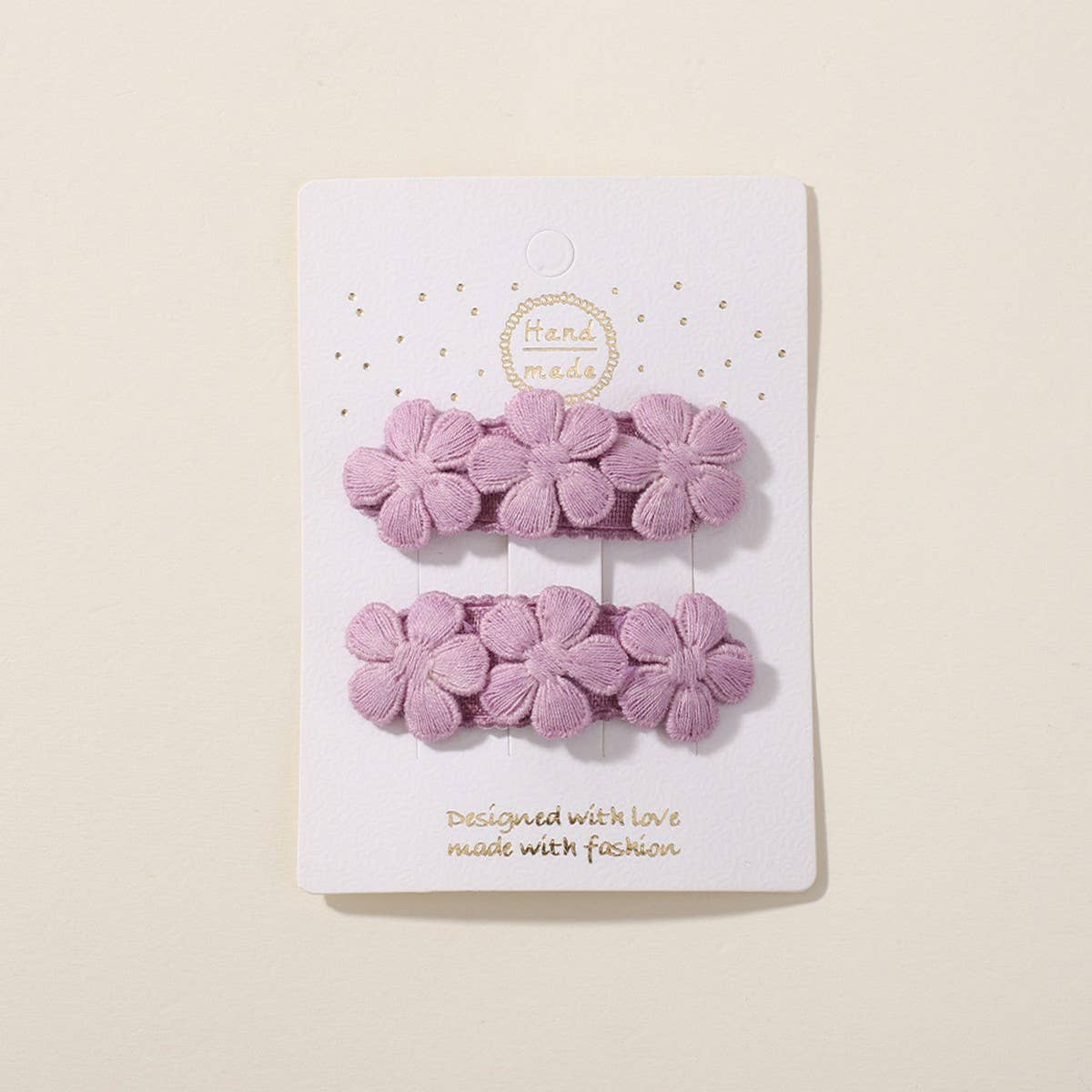 FIVE PETAL FLOWER HAIR CLIPS FOR KIDS HANDMADE_CWAHA6724