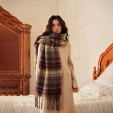 COLORBLOCK PLAID FAUX CASHMERE SCARF FOR WINTER_CWASC2320