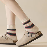 Double Knit Cotton Slouchy Crew Socks_Cwms03330