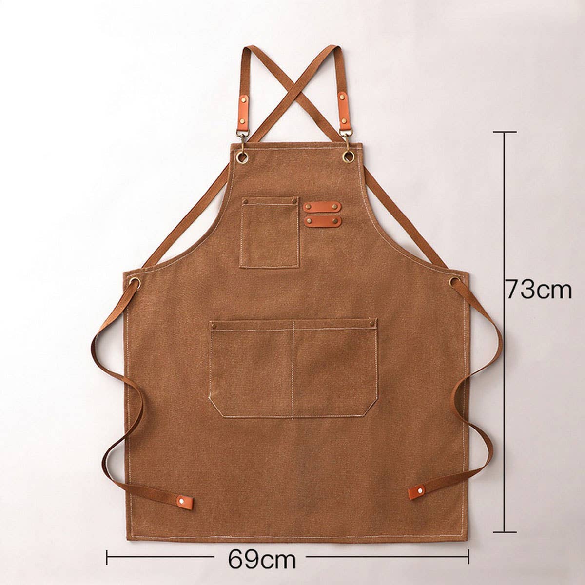 CUSTOM COTTON CANVAS KITCHEN APRON FOR WOMEN_CWMM6623