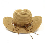 Western Cowboy Straw Hat Beach Sun Protection_Cwah1253