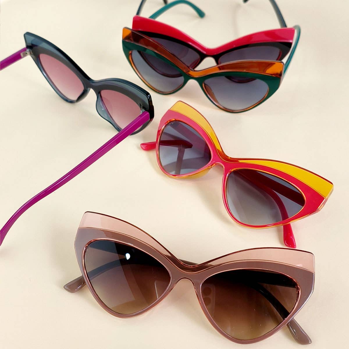 Fashionable Color Matching Large Frame Sunglasses_Cwasg0414