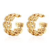 18K GOLD HUGGIE HOOP EARRINGS_CWAJE0552