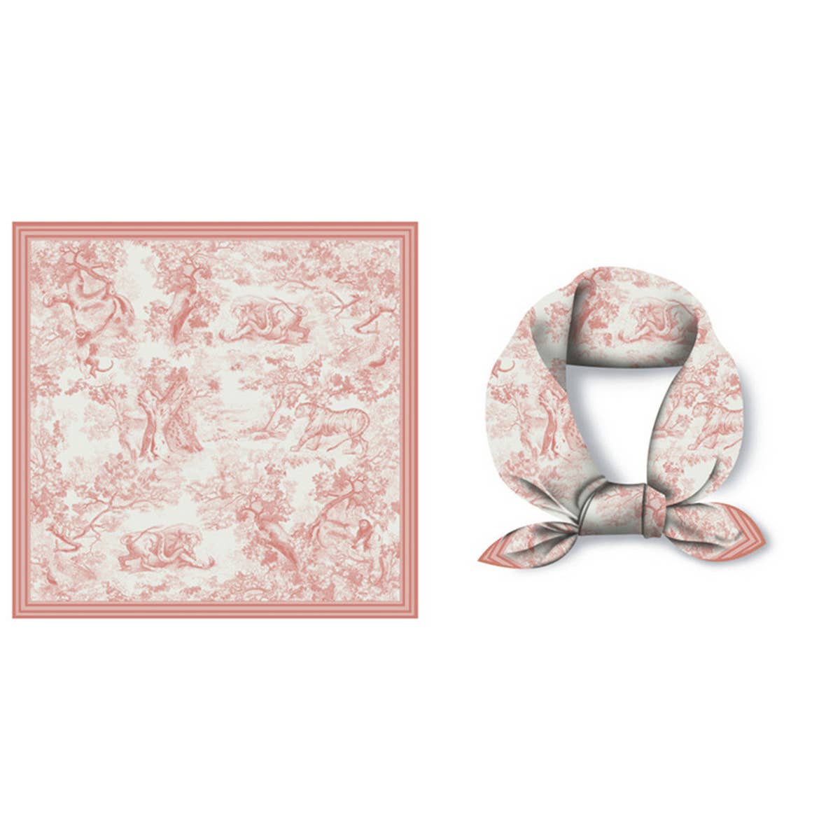 Versatile Square Scarf Hair Tie&Bag Wrap Ribbon_Cwasc0650