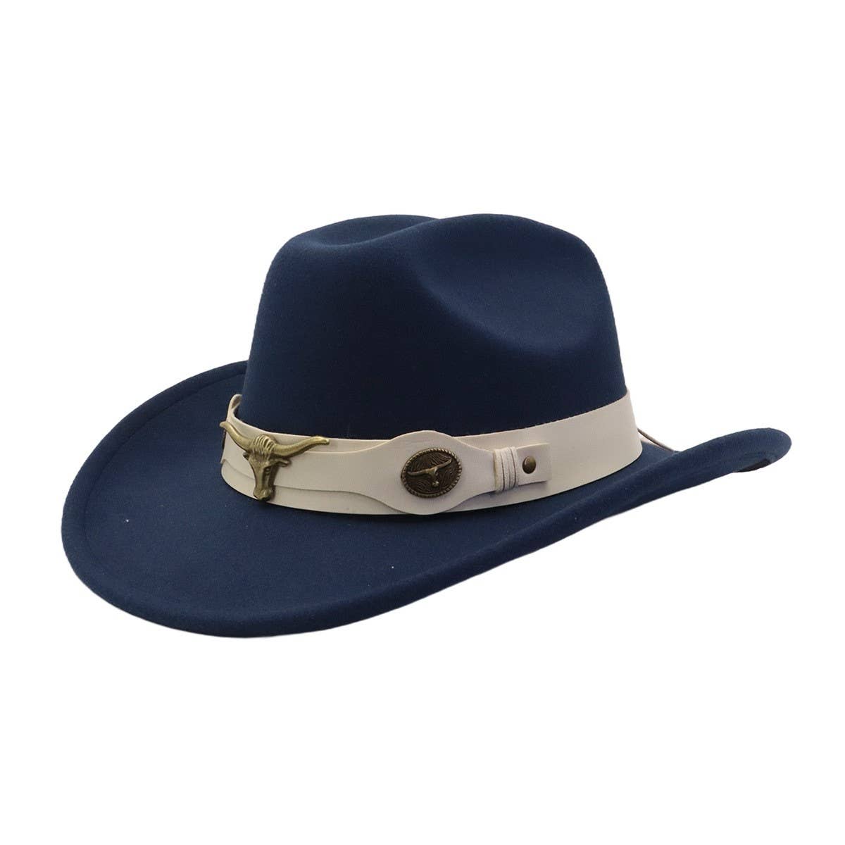 Unisex Wool Fedora Jazz Hat Western Ethnic Style_Cwah04427