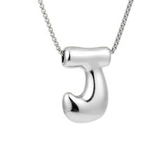 HIP HOP 26 LETTERS PENDANT NECKLACE SILVER CHAIN_CWMM5865