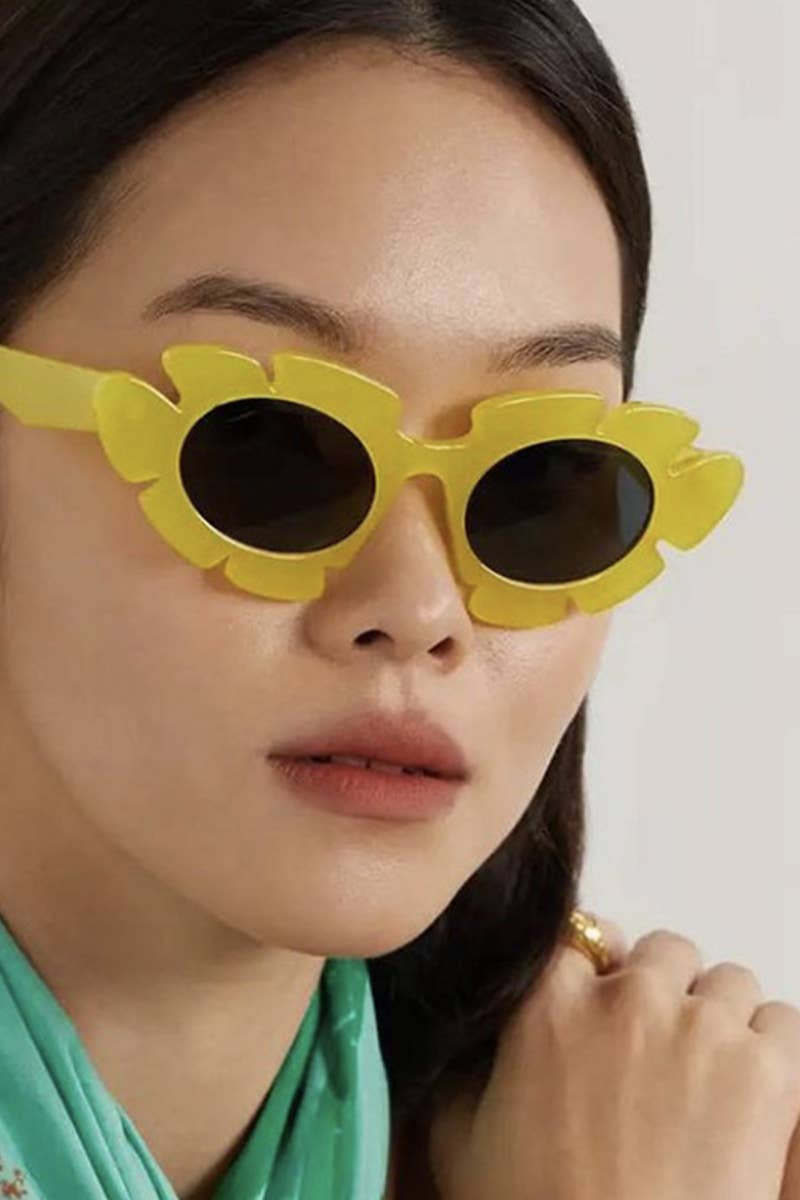 SUNFLOWER SHAPED SUNGLASSES_CWASG0131