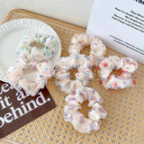 Women Fresh Fabric Broken Flower Hair Tie_Cwaha0841