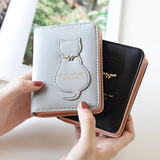Cute Cat Tassel Zipper Wallet For Girls_Cwab06194