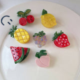 MINI FRUIT HAIR CLAWS STRAWBERRY LEMON CLIPS_CWAHA1331