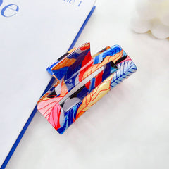 SPRING TROPICAL FLORAL HAIR CLAW HOLLOW DESIGN_CWAHA0401