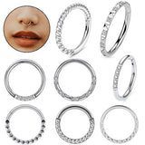 CRYSTAL STUDDED SEPTUM NOSE RING PIERCING_CWMM9509