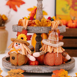 SUNFLOWER MAPLE LEAF SCARECROW DOLL PENDANT_CWMM1758