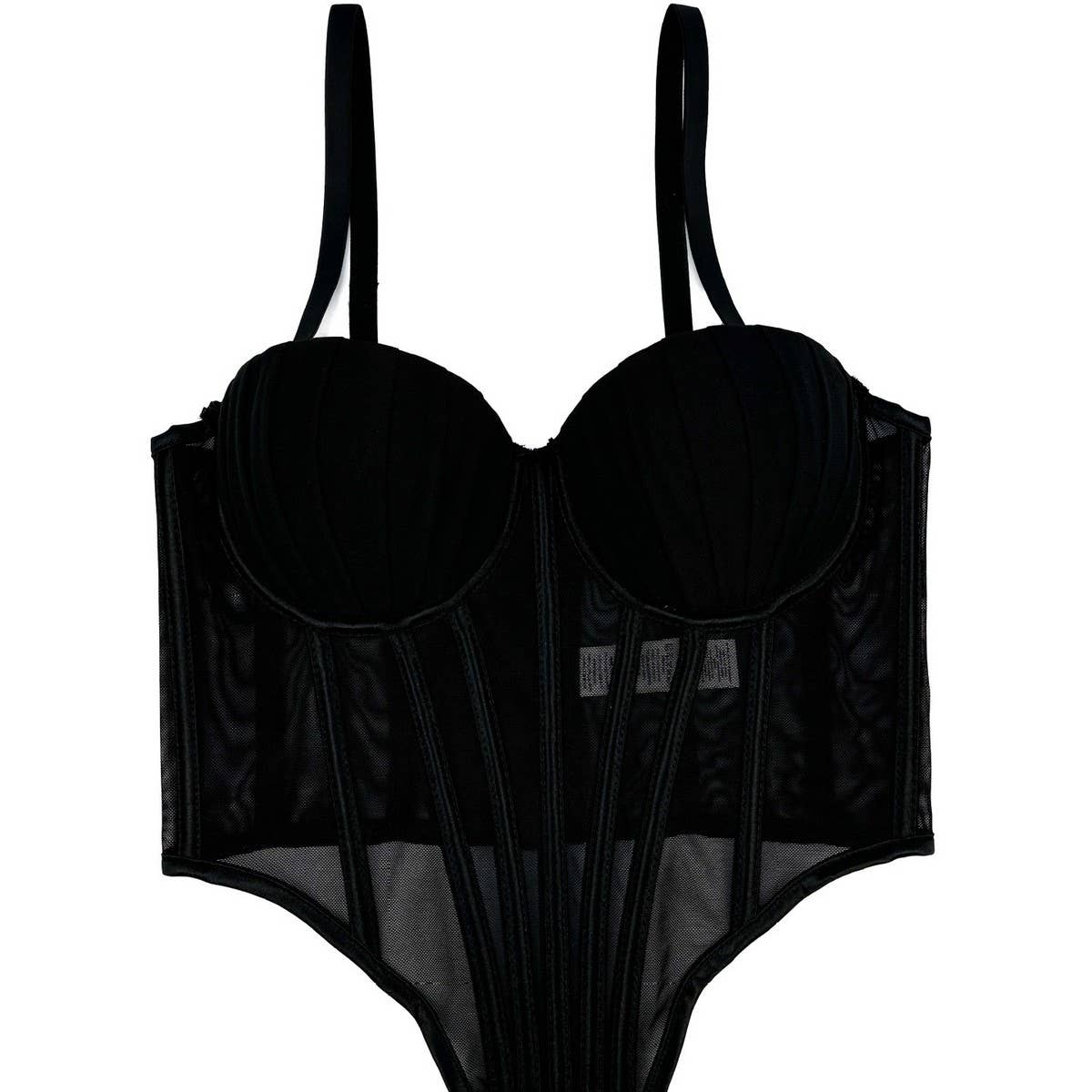 PREMIUM PLEATED HERRINGBONE CORSET WITH COASTERS_CWMM4132