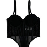 PREMIUM PLEATED HERRINGBONE CORSET WITH COASTERS_CWMM4132