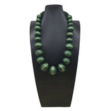 BOHEMIAN COLORFUL ROUND WOODEN BEADS NECKLACE_CWMM4866