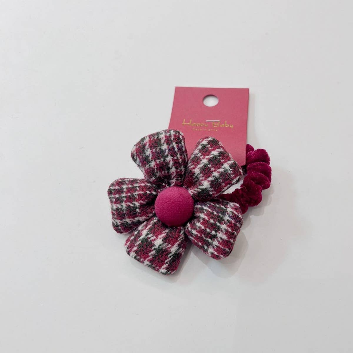 NEW RED BIG FLOWER BOW HAIR TIE_CWAHA1841