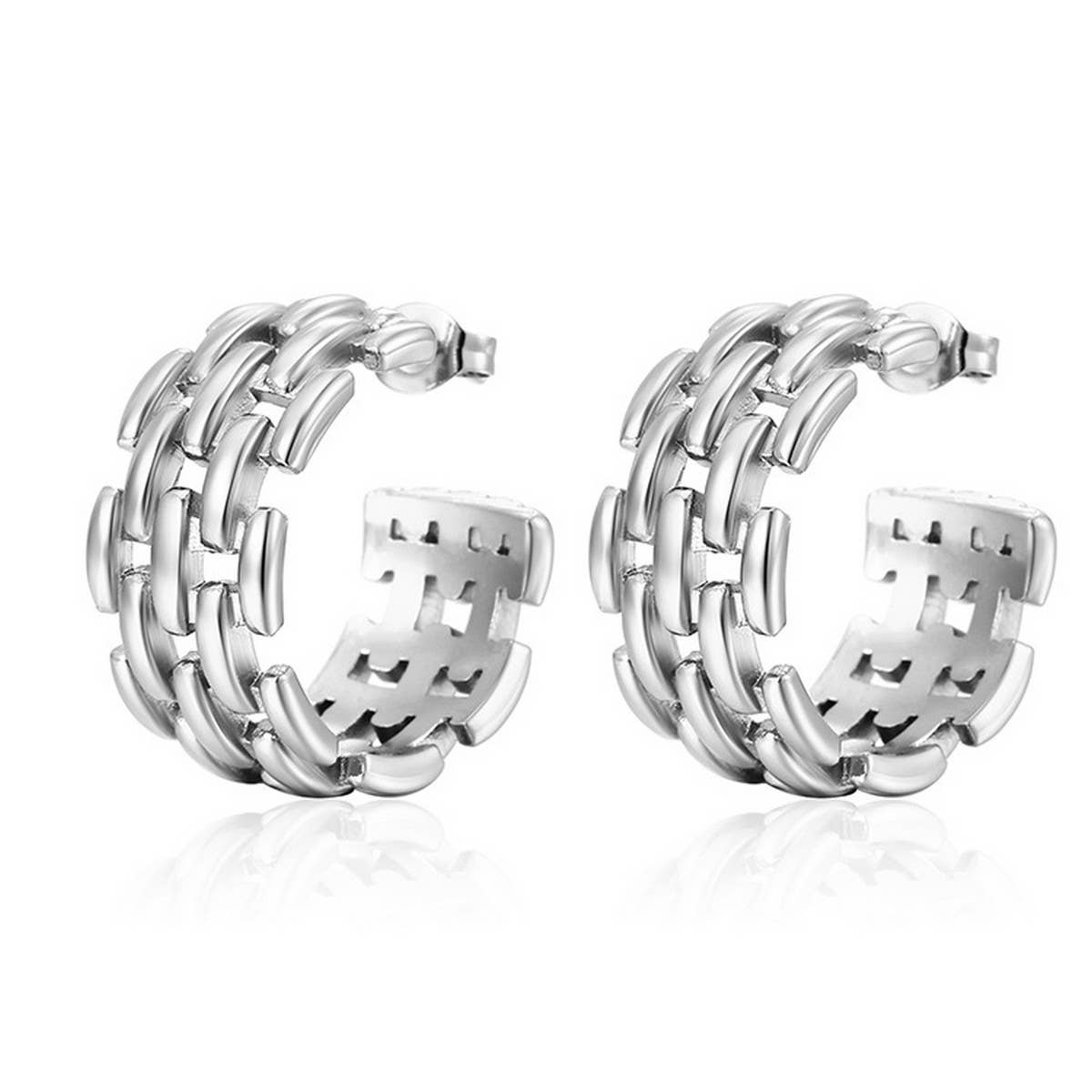 18K GOLD HUGGIE HOOP EARRINGS_CWAJE0552