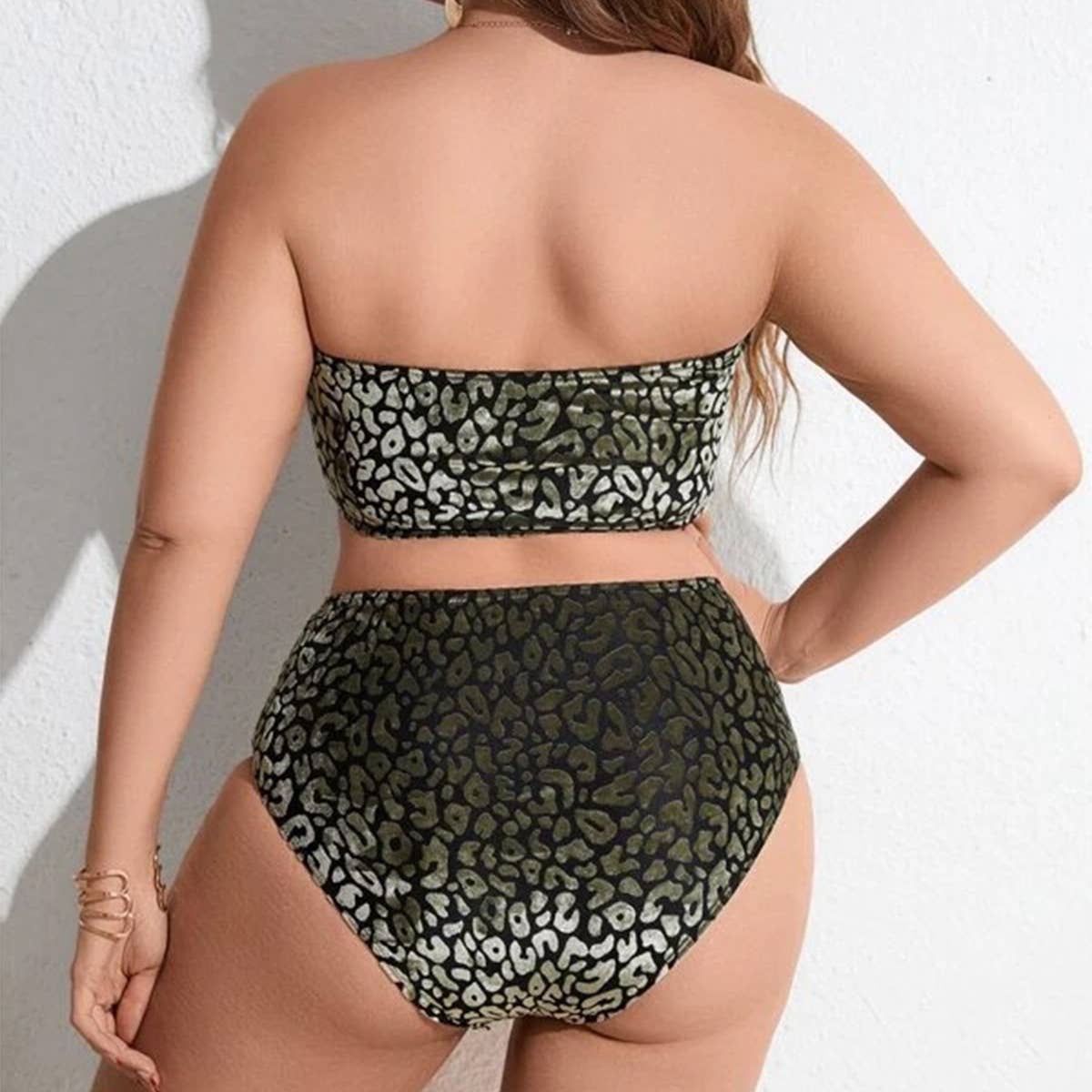 PLUS SIZE HIGH WAISTED BIKINI SWIMSUIT_CWMW0207
