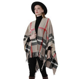 NEW WINTER WARM GRADIENT PLAID TASSEL SHAWL_CWMM2090