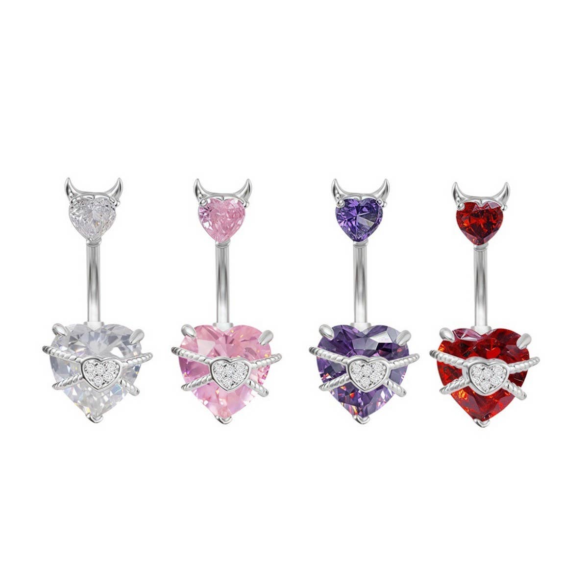 SWEET STAINLESS STEEL BELLY RING FASHION PIERCING_CWMM9320