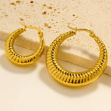 MINIMAL HOLLOW HOOP STUD EARRINGS FOR WOMEN_CWAJE5092