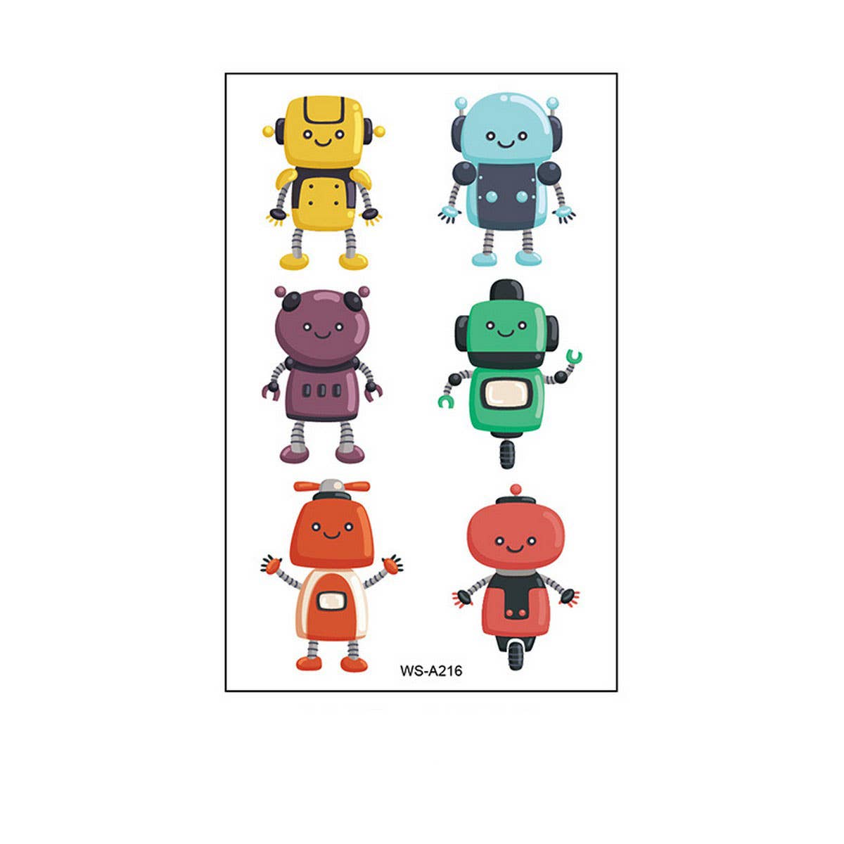 CUTE WATERPROOF TEMPORARY TATTOO STICKERS SET_CWMM8372