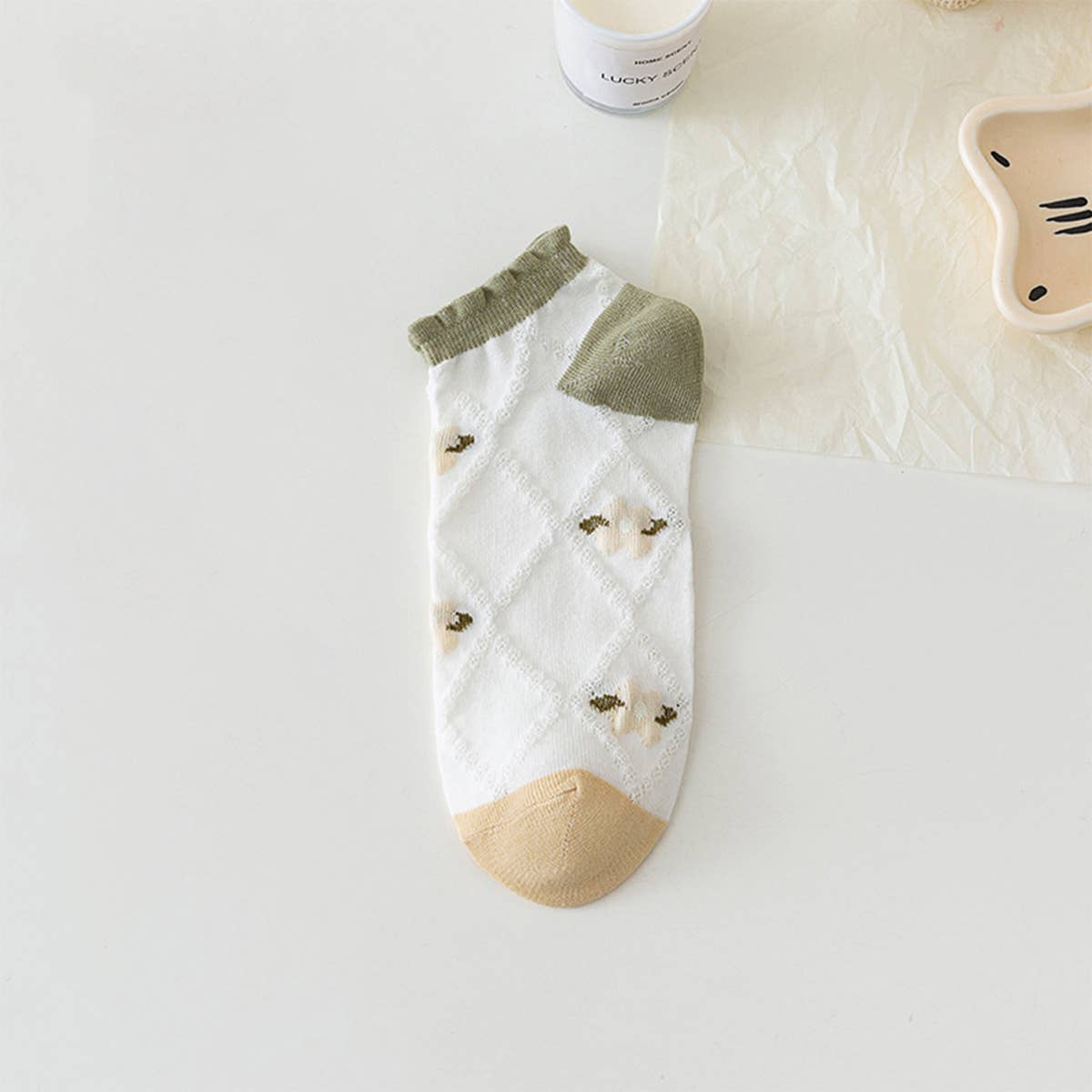 SUMMER THIN LACE INVISIBLE BOAT SOCKS_CWMS0518