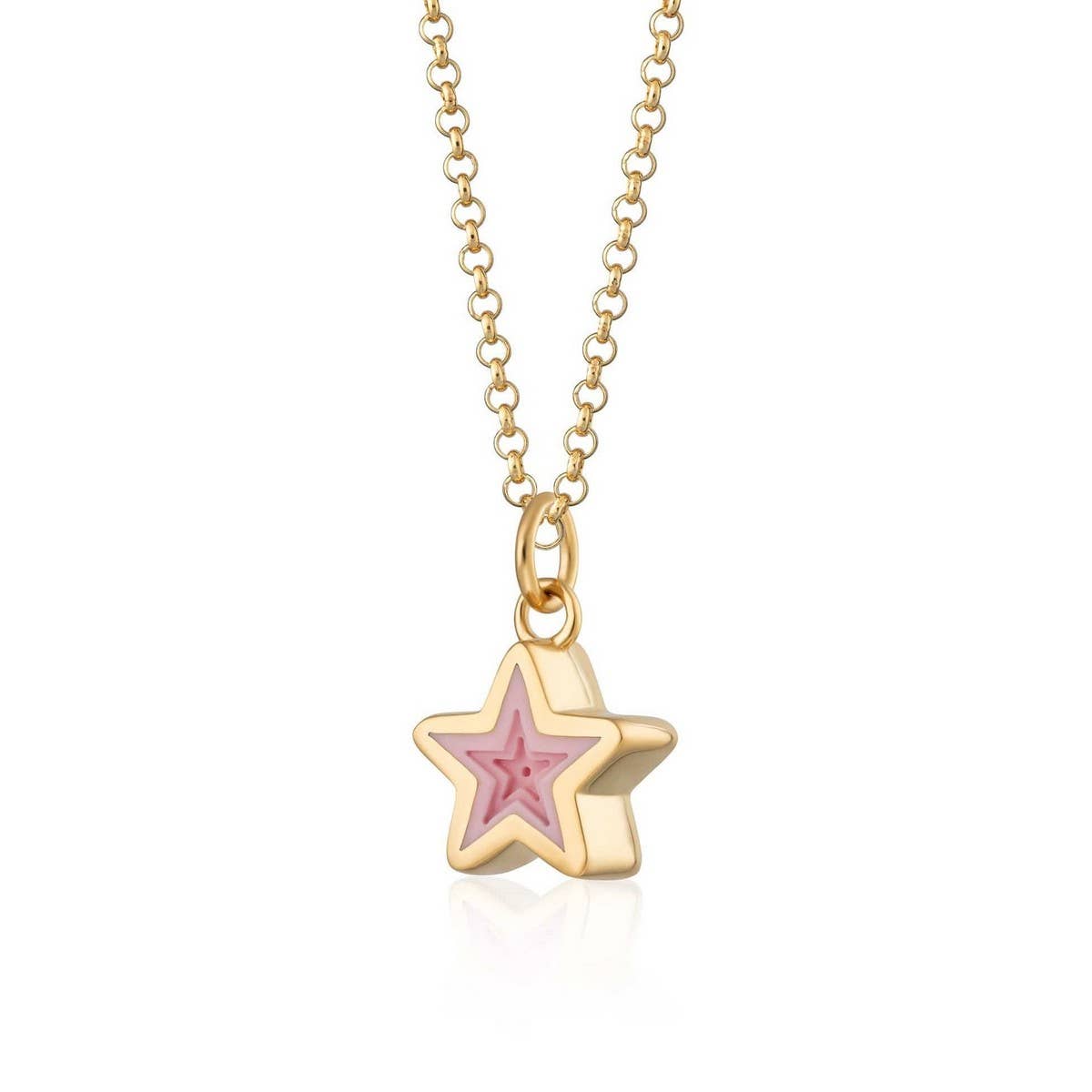 STAINLESS STEEL GEOMETRIC GOLD PLATED NECKLACE_CWMM3841