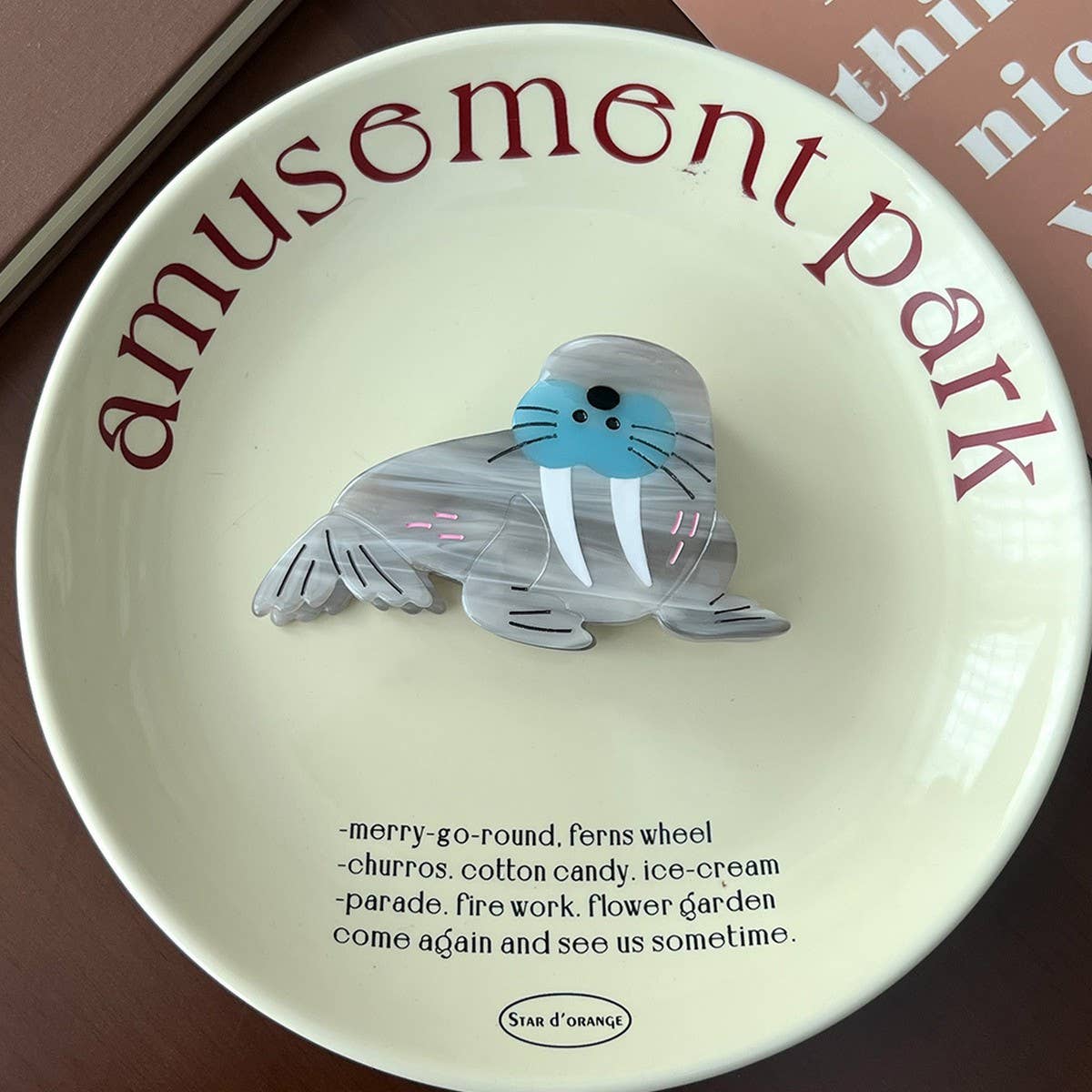 OCEAN SERIES HAIR CLAW DOLPHIN SHARK SEAL CLIP_CWAHA5759