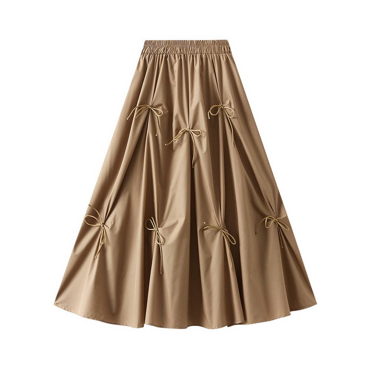 HIGH WAIST A LINE FLARE SKIRT WITH CHIC VIBE_CWBMS0380
