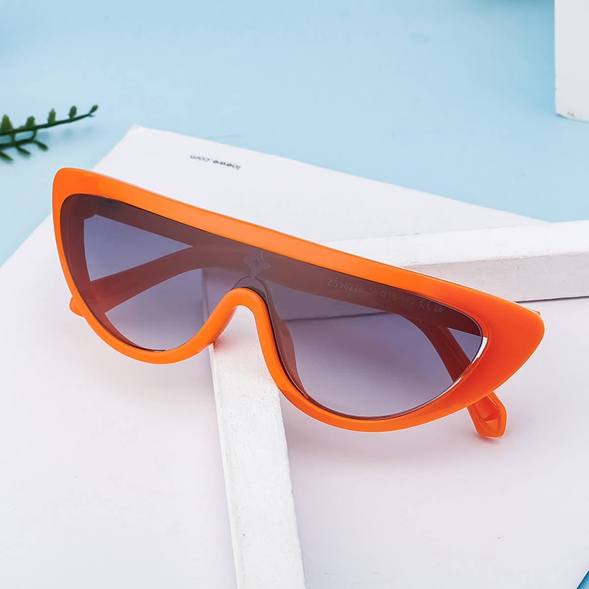 FASHION CAT EYE PERSONALIZED INTEGRATED SUNGLASSES_CWASG0704