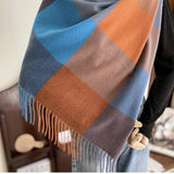 Warm Plaid Scarf Shawl For Women--Soft Winter Wrap_Cwasc1464