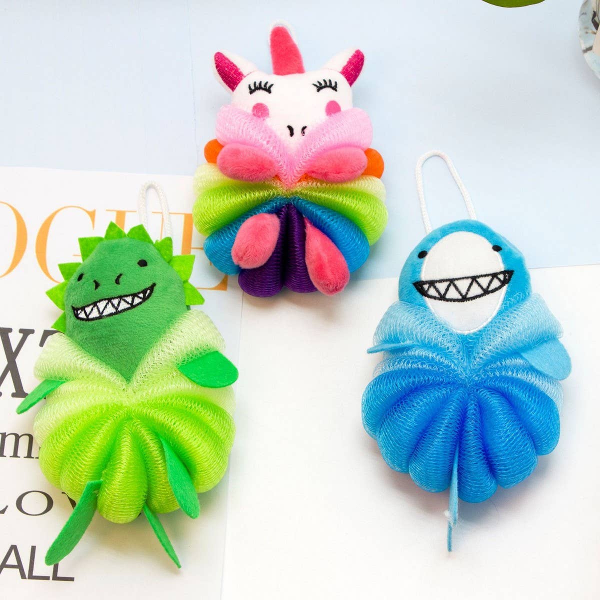 Cwmm8745_Cute Cartoon Soft Bath Ball Bath Flower