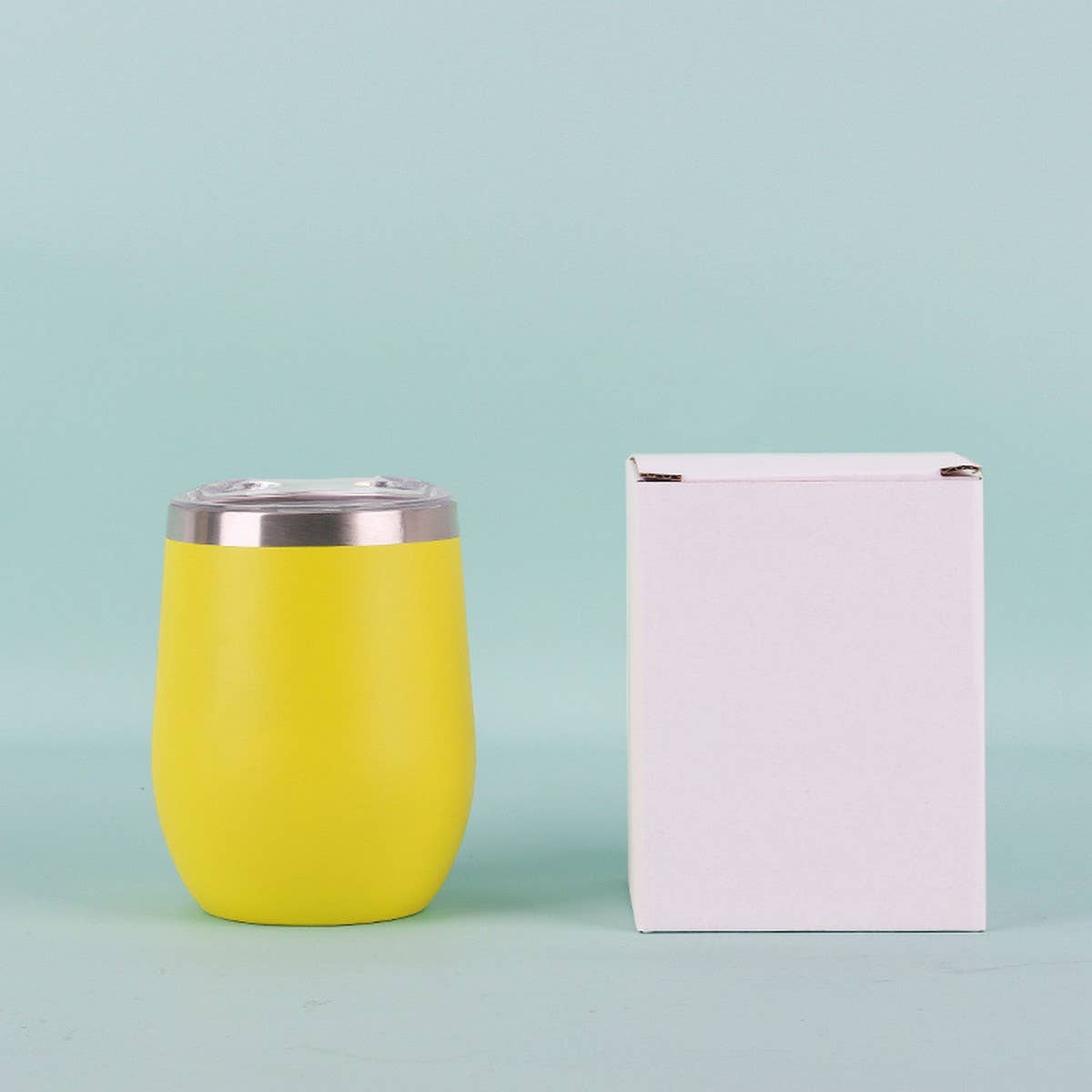 12OZ EGG SHAPE INSULATED WINE TUMBLER CUP_CWMM7905