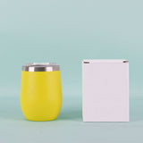 12OZ EGG SHAPE INSULATED WINE TUMBLER CUP_CWMM7905