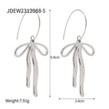 FASHION 18K GOLD STAINLESS STEEL BOW EARRINGS_CWASC1682