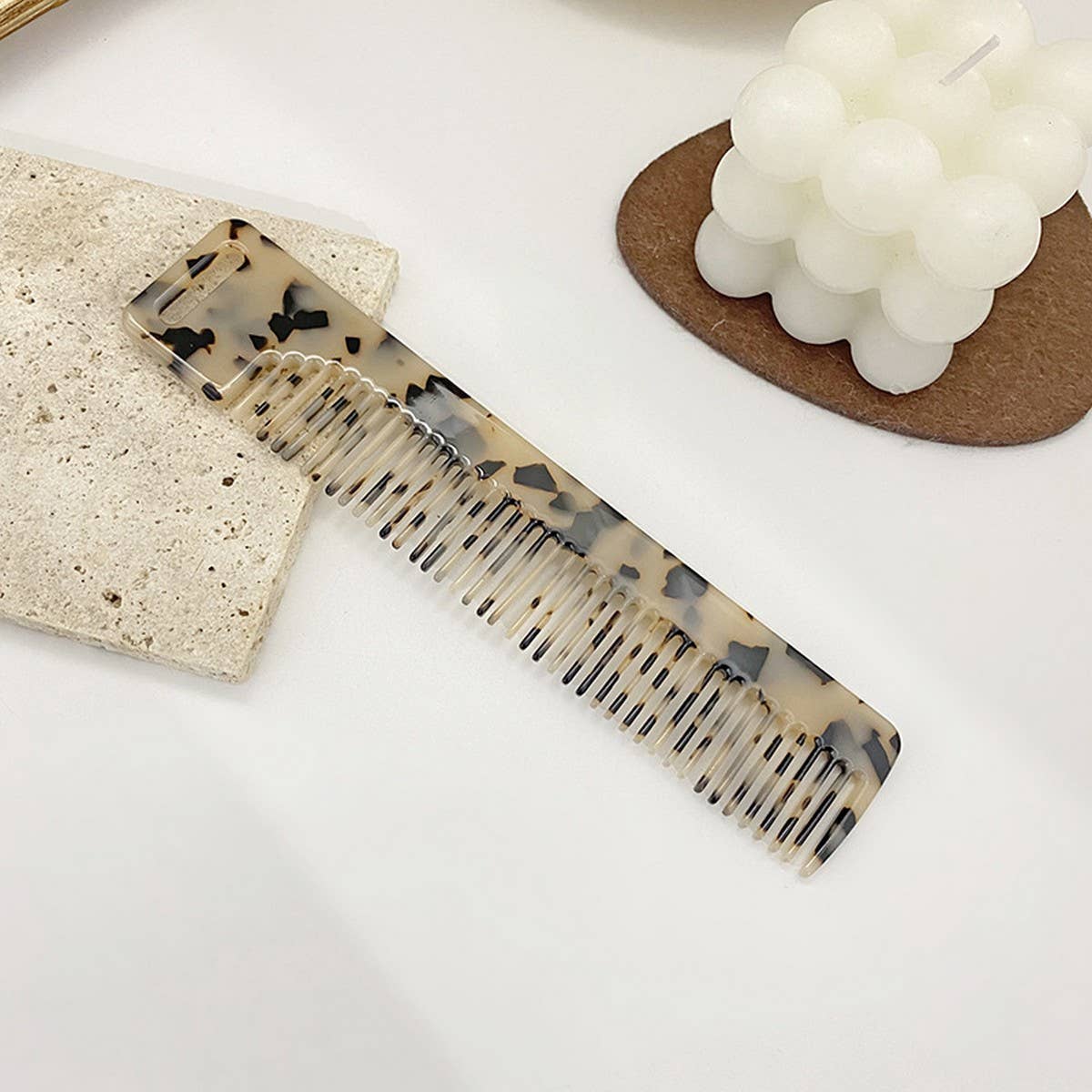RETRO ACETATE HAIR COMB FOR STYLING MAKEUP_CWMM6429