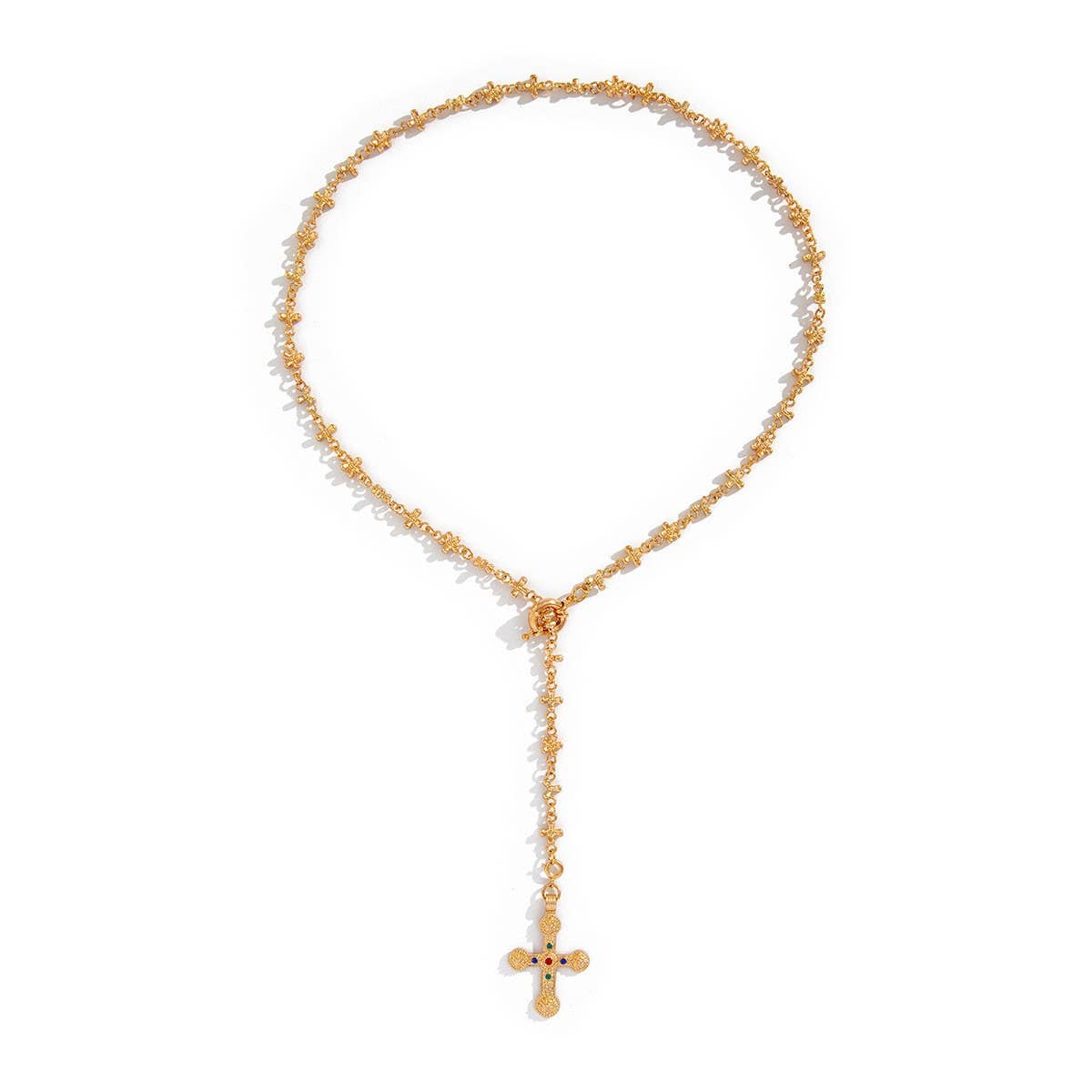 PEARL CROSS PERSONALIZED ALL MATCH NECKLACE_CWMM3128