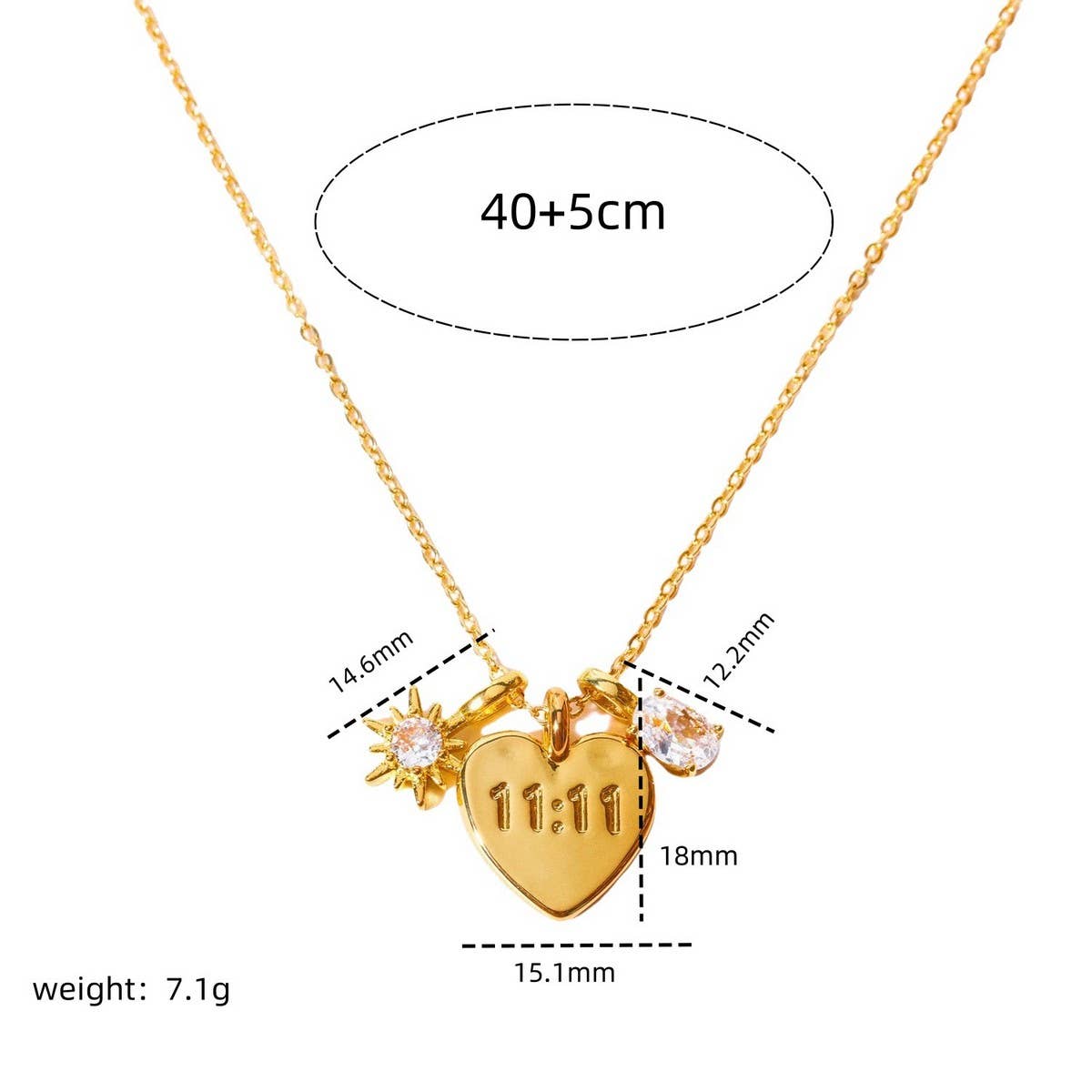 NEW CREATIVE LETTER ZIRCON LOVE PENDANT NECKLACE_CWMM3744