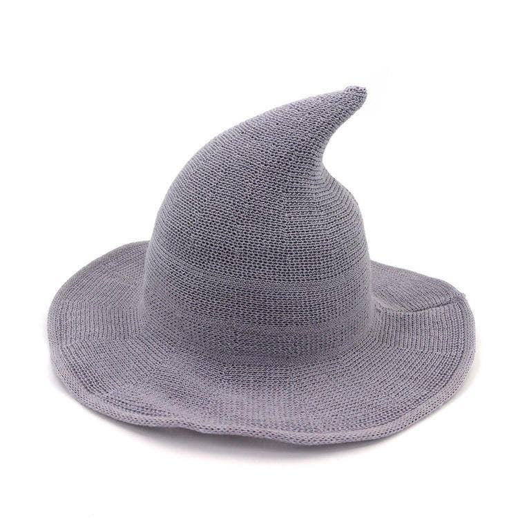 HALLOWEEN POINTED WITCH HAT KNIT FOLDABLE_CWAH0617