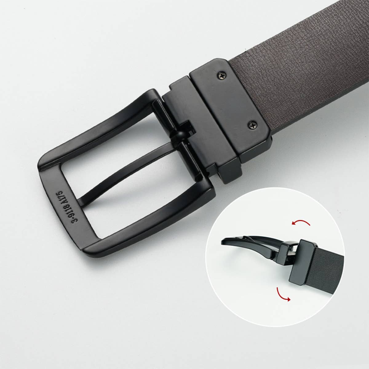 MENS DOUBLE SIDED ROTATABLE PIN BUCKLE BELTS_CWABE0465