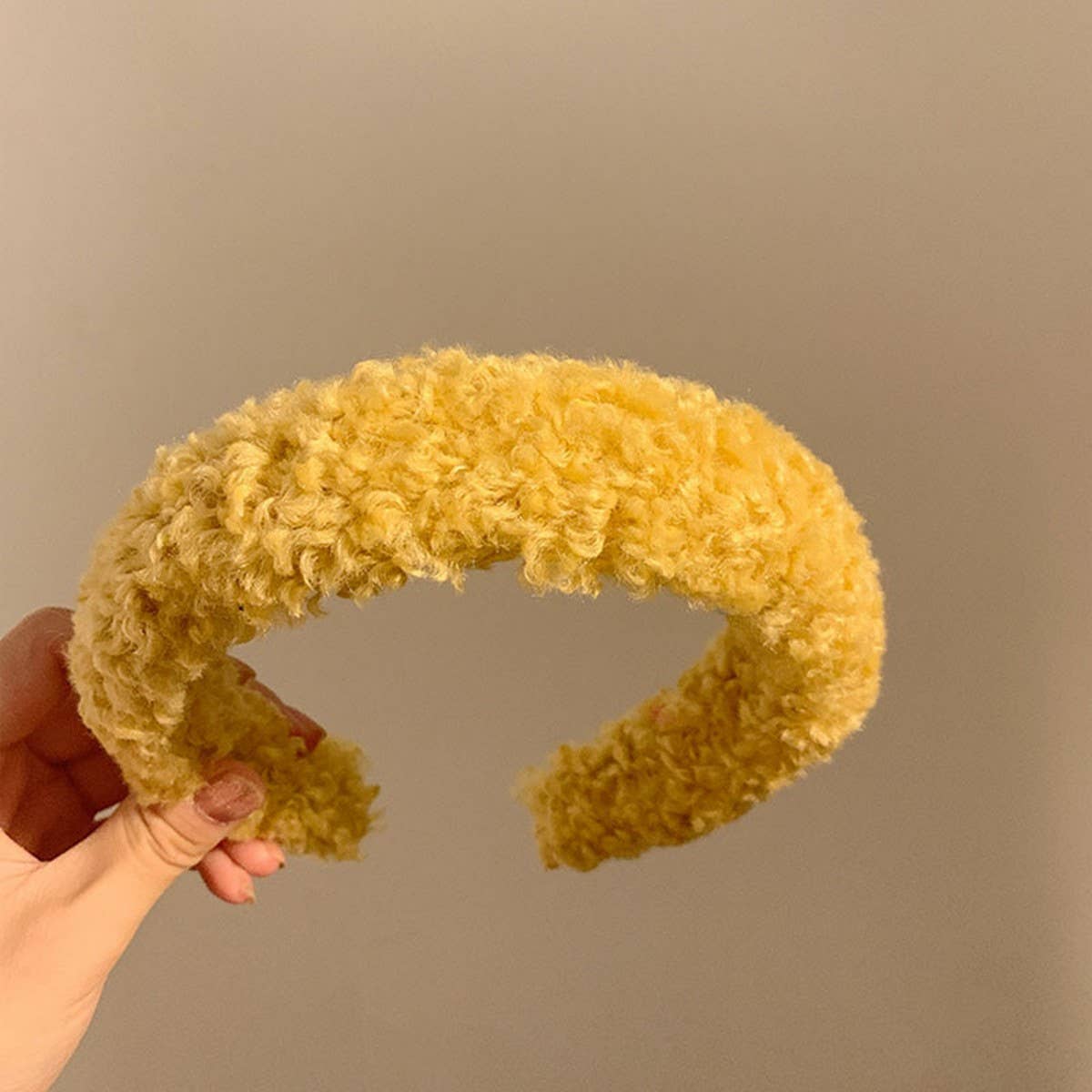 Wide-Brimmed Furry Headbands_For Winter,Fall_Cwaha0439