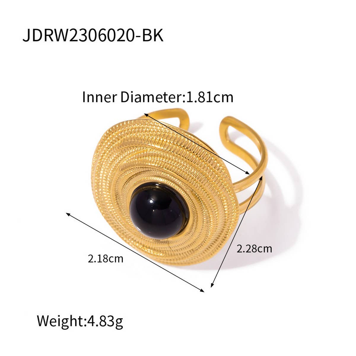 RETRO LIGHT LUXURY TRENDY DEVILS EYE COIL RING_CWAJE1382