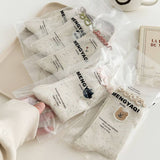 NEW EMBROIDERED BEAR FUNGUS LACE MIDDLE SOCKS_CWMS1346