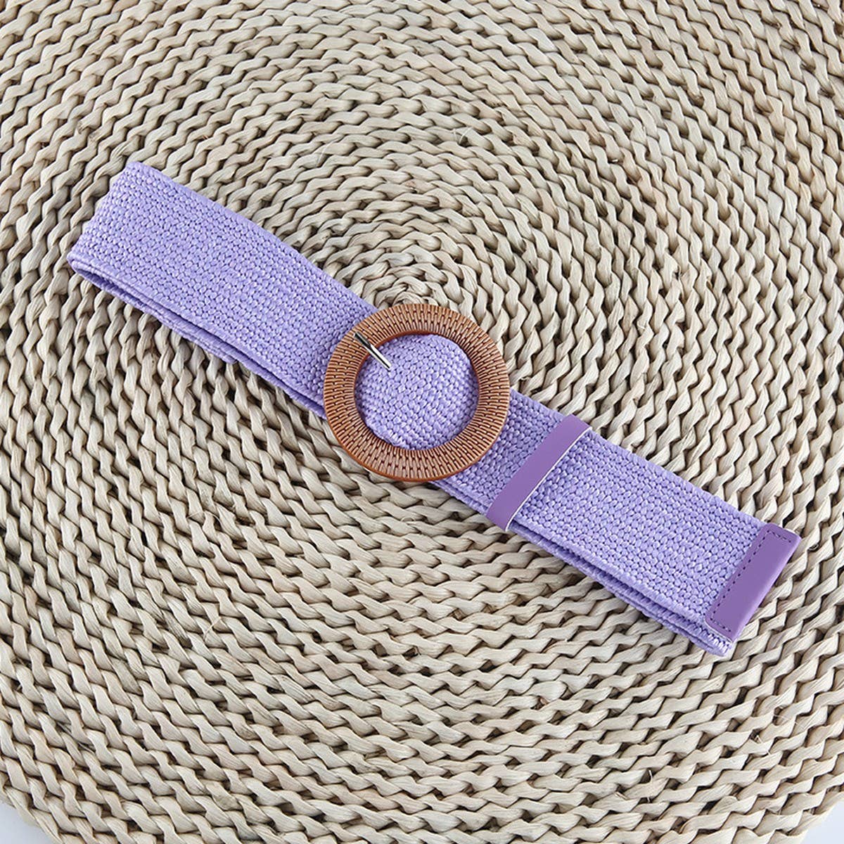 Cwabe0544_Vintage Braided Round Buckle Belts