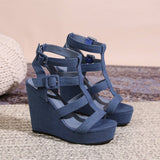 BEAUTIFUL FASHIONABLE PLATFORM WEDGE HIGH HEELS_CWSHH0125
