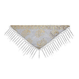 ETHNIC CLASSIC PEACOCK TASSEL TRIANGLE SHAWL_CWMM1998