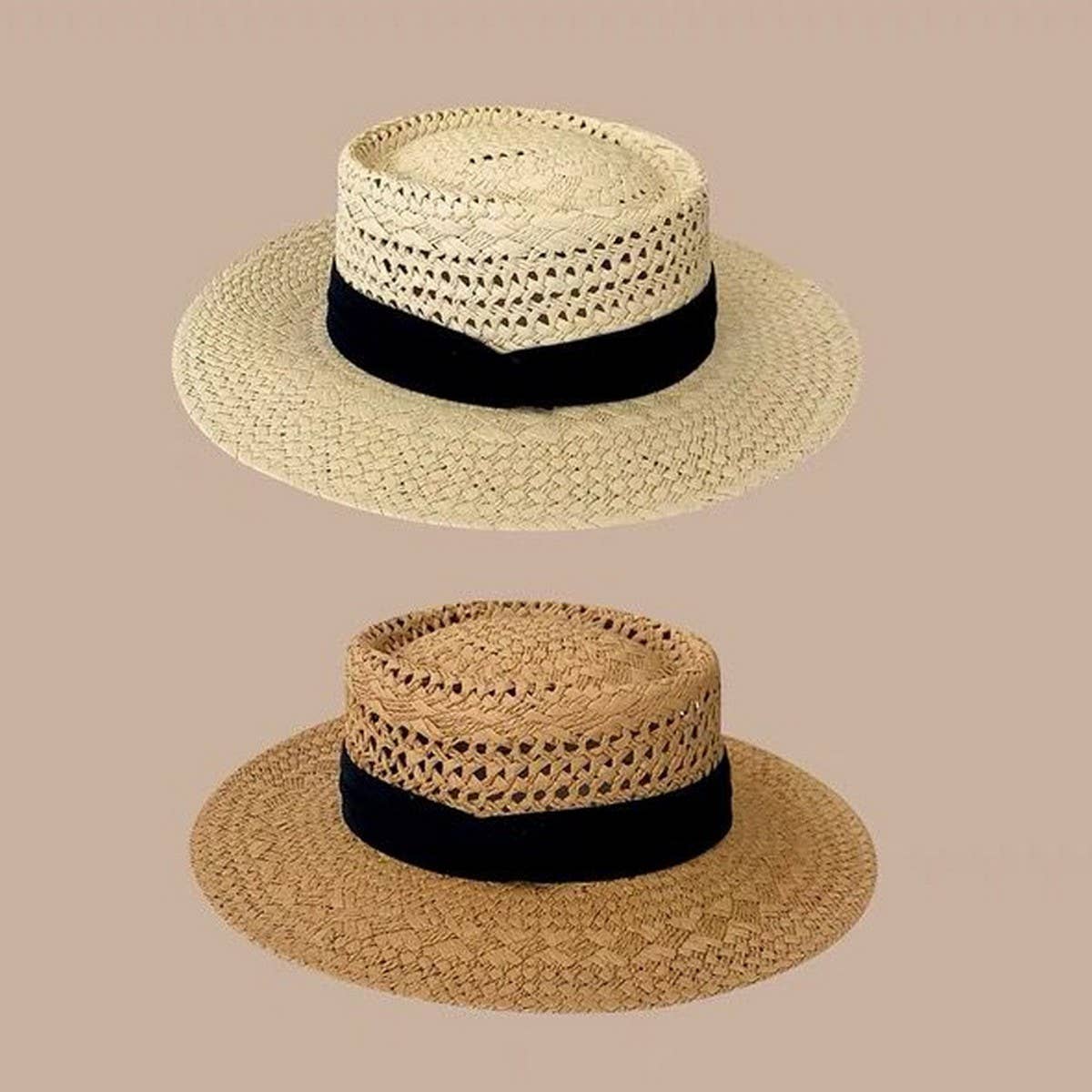 LAFITE GRASS EDGE STRAW FEDORA HATS_CWAH1167