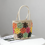 FRESH HOLLOW FLOWER HANDWOVEN BAG_CWAB1886